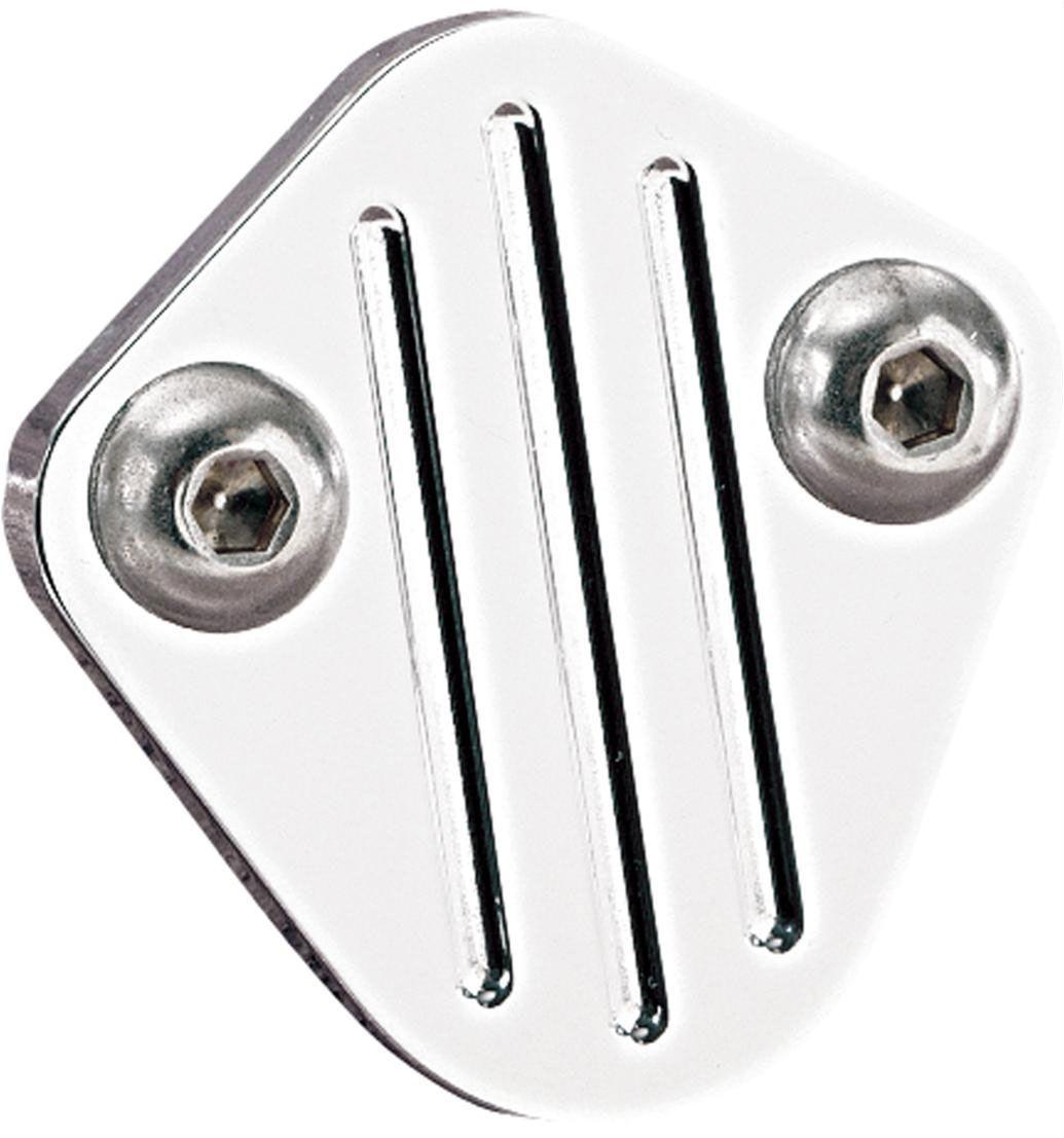 Billet Specialties Fuel Pump Block Off Plate Ball Milled - Polished (BS41620) BS41620