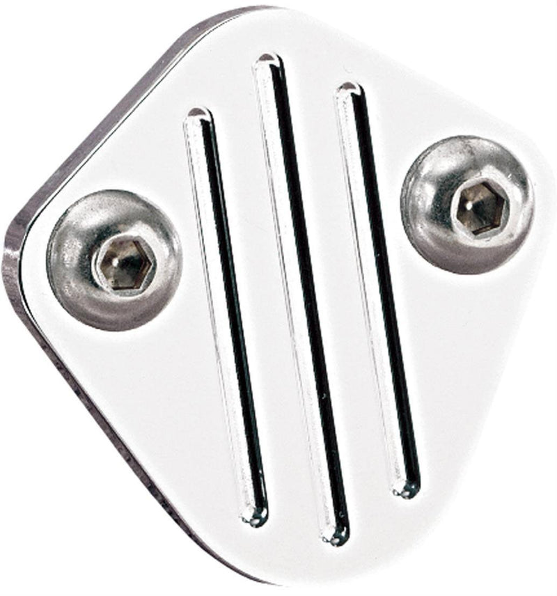 Billet Specialties Fuel Pump Block Off Plate Ball Milled - Polished (BS41620) BS41620