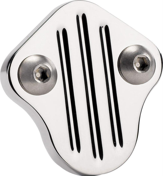 Billet Specialties Fuel Pump Block Off Plate Ball Milled - Polished (BS41820) BS41820