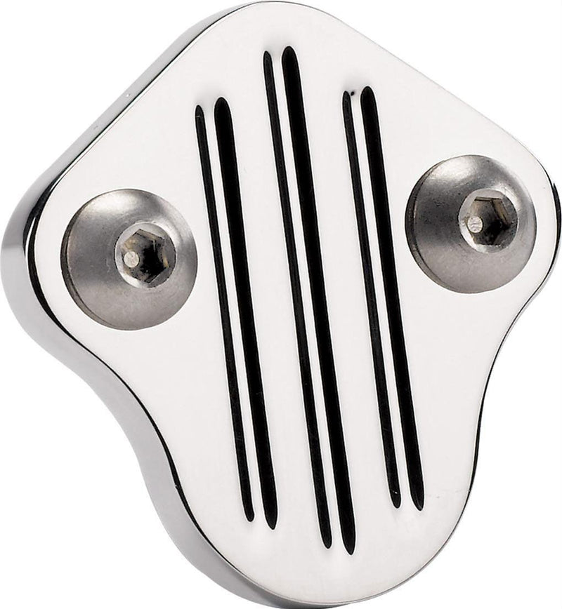 Billet Specialties Fuel Pump Block Off Plate Ball Milled - Polished (BS41820) BS41820