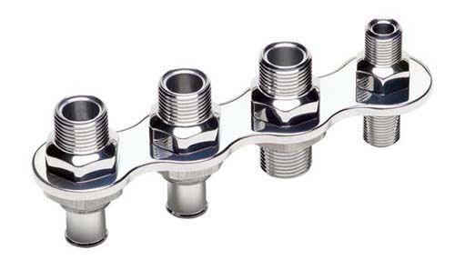 Billet Specialties Firewall Bulkhead In-Line - Polished (BS66935) BS66935