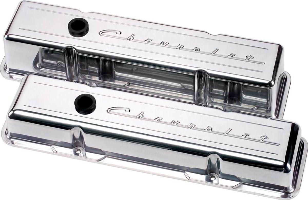 Billet Specialties Aluminium Valve Covers With Chevrolet Logo - Polished (BS95123) BS95123