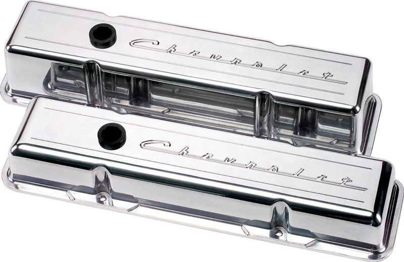 Billet Specialties Aluminium Valve Covers With Chevrolet Logo - Polished (BS95223) BS95223
