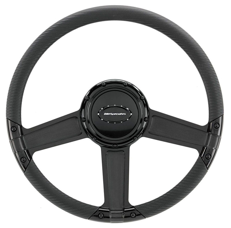 Billet Specialties Throttle Billet Specialties 14" Steering Wheel, Black (BSBLK29299) BSBLK29299