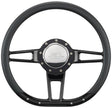 Billet Specialties 14" FORMULA D-Shaped Steering Wheel (BSBLK29409)
