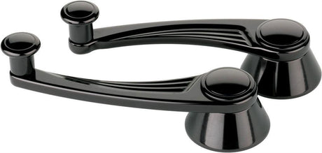 Billet Specialties Ball Milled Interior Window Crank Handles - Black (BSBLK46525) BSBLK46525