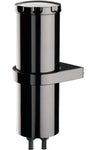 Billet Specialties OVERFLOW TANK BLACK 8.75" TALL BILLET - BLK77109 (BSBLK77109) BSBLK77109
