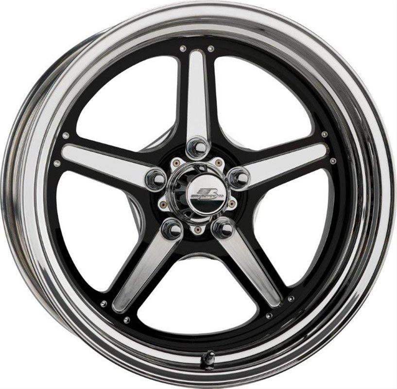 Billet Specialties Street Lite Wheel 15" x 6" - Black (BSBRS035606135N) BSBRS035606135N