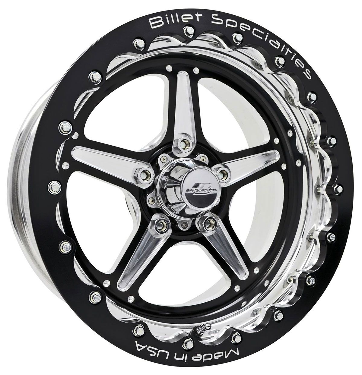 Billet Specialties Street Lite Wheel 15" x 10" - Black (BSBRSB35106145N)