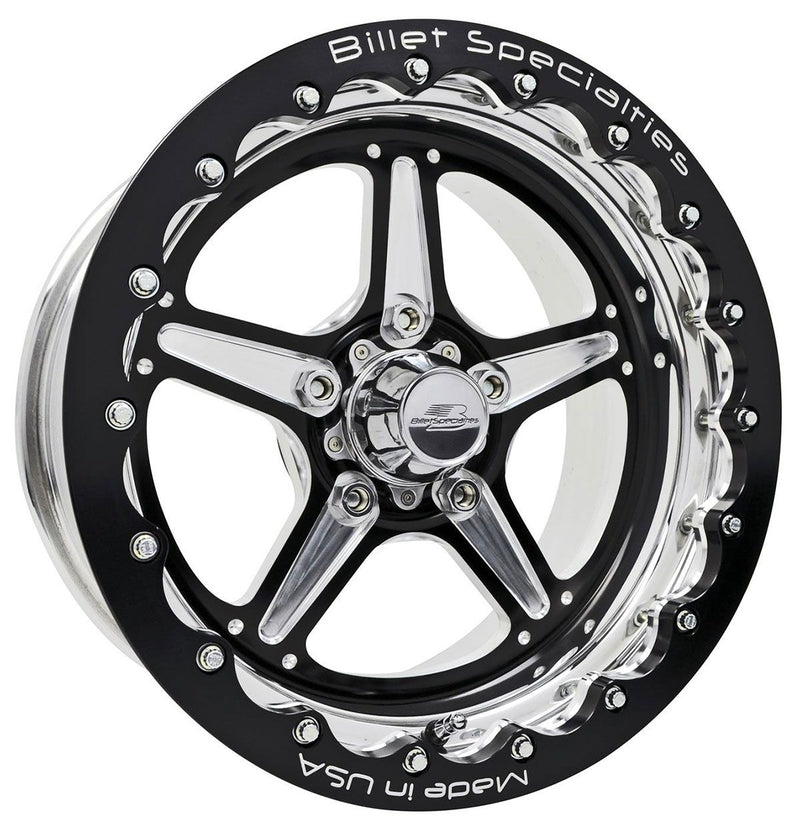 Billet Specialties Street Lite Wheel 15" x 10" - Black (BSBRSB35106145N)