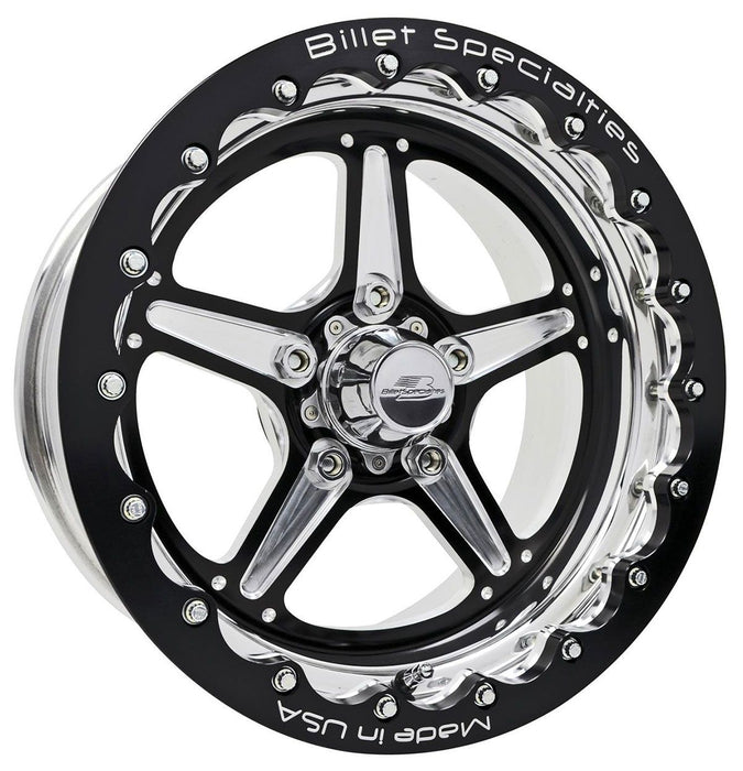 Billet Street Lite Wheel 15" x 10" - Black (BSBRSB35106145N)