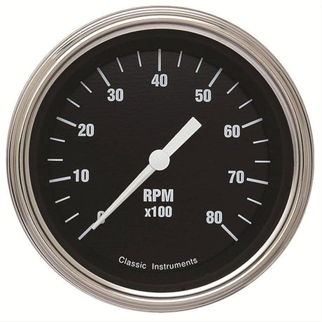 Classic Instruments Black Hotrod Series 3-3/8 Tacho (CIHR80SLC) CIHR80SLC