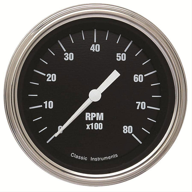 Classic Instruments Black Hotrod Series 3-3/8 Tacho (CIHR80SLC) CIHR80SLC