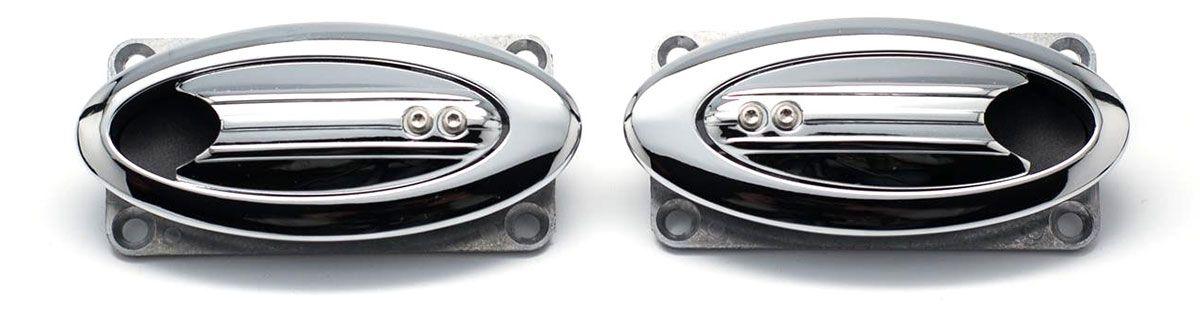 Clayton Billet Elliptical Ribbed Door Handle (CLA-EL504) CLA-EL504