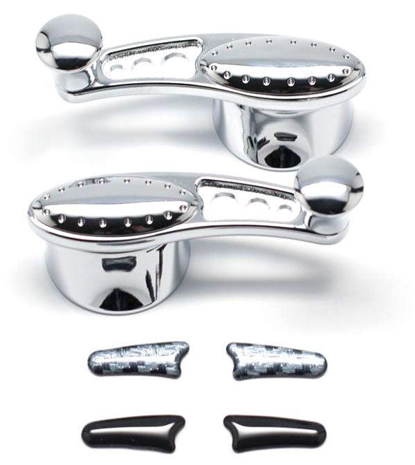 Clayton Chrome Billet 1/4 Vent Window Crank Handles (CLA-PT104) CLA-PT104