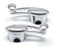 Clayton Chrome Billet 1/4 Vent Window Crank Handles (CLA-PT104EF) CLA-PT104EF