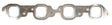 Cometic Multi-Layer Steel Exhaust Gasket Set, 1.850" x 1.900" Ports, .030" Thick (CMC5897-030) CMC5897-030