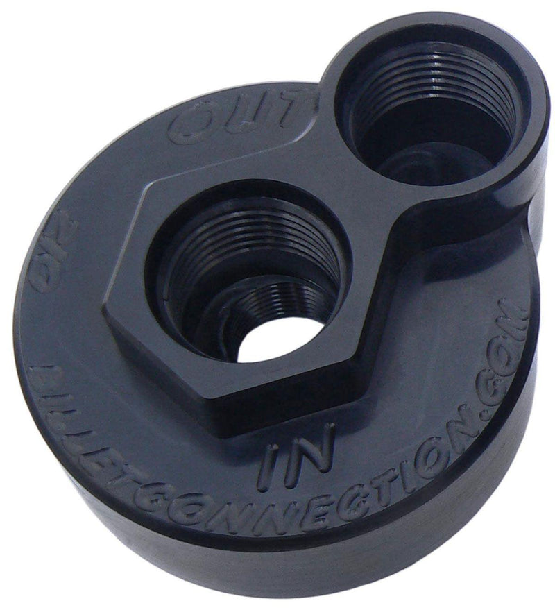 Clearview -12AN Billet Oil Block Adapter Kit - Black Anodised (CV210-B) CV210-B