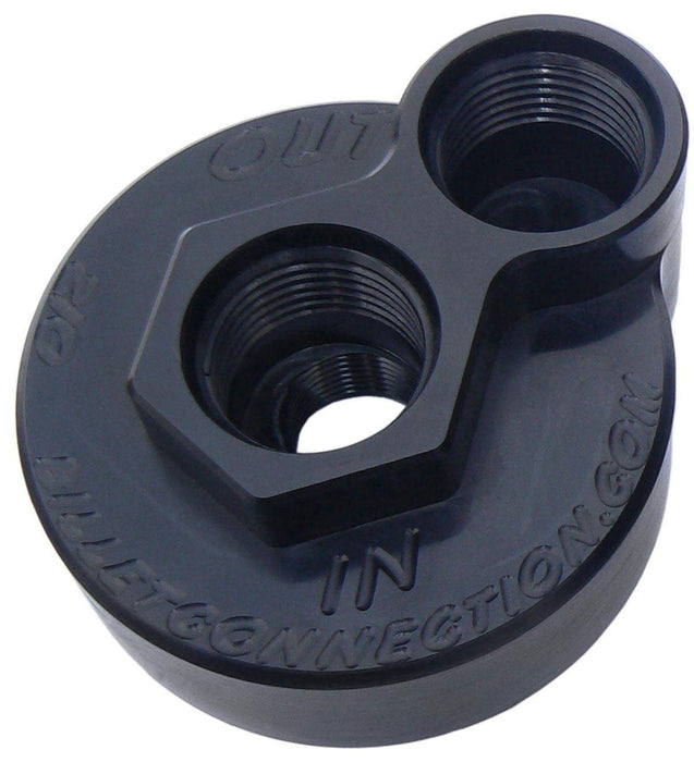 Clearview -12AN Billet Oil Block Adapter Kit - Black Anodised (CV210-B)