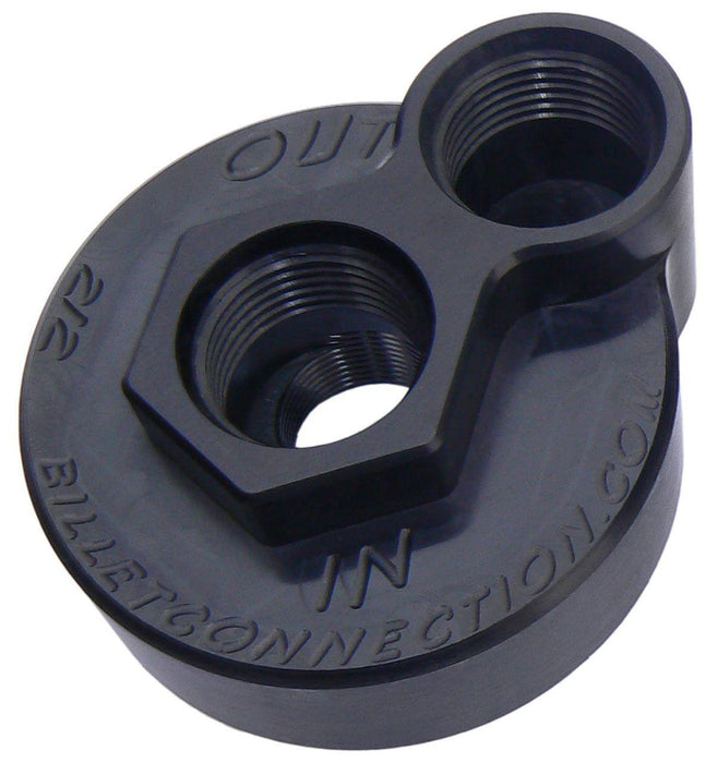 Clearview -12AN Billet Oil Block Adapter Kit - Black Anodised (CV212-B)