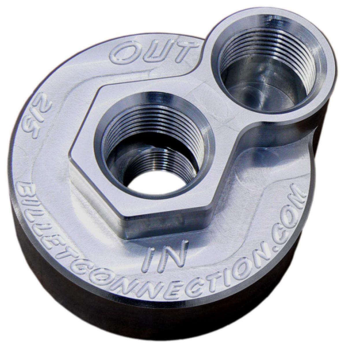 Clearview -12AN Billet Oil Block Adapter Kit - Clear Anodised (CV215) CV215