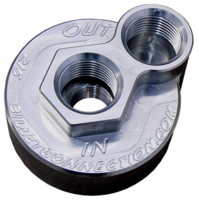 Clearview -12AN Billet Oil Block Adapter Kit - Clear Anodised (CV215)