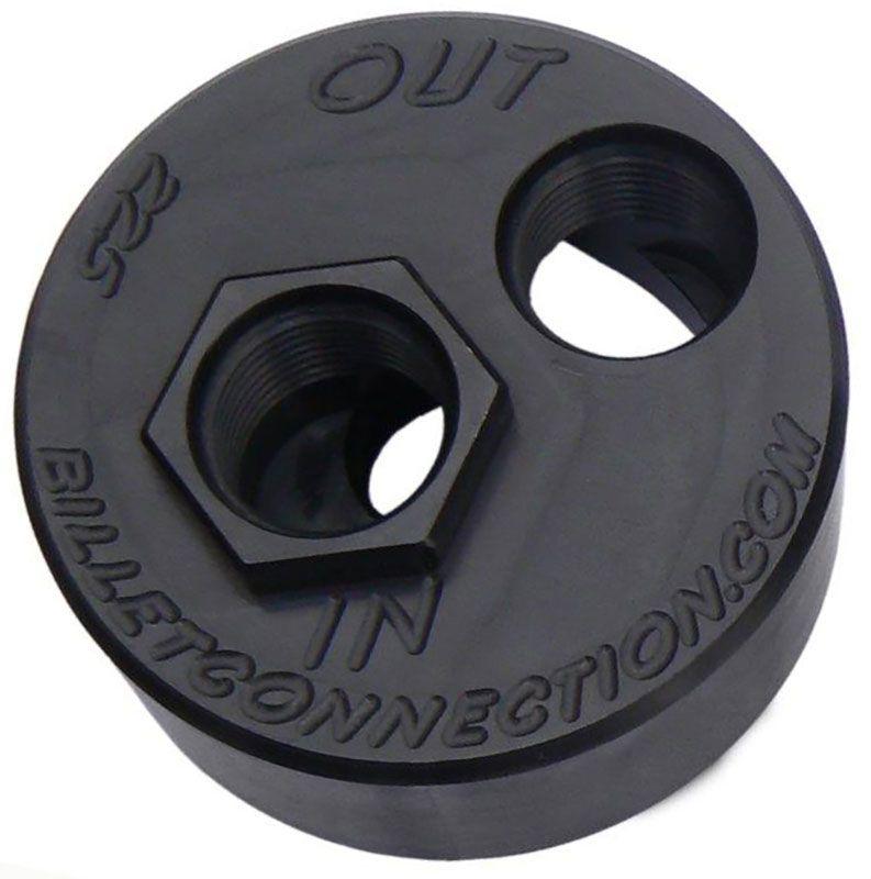Clearview -12AN Billet Oil Block Adapter Kit - Black Anodised (CV225-B) CV225-B