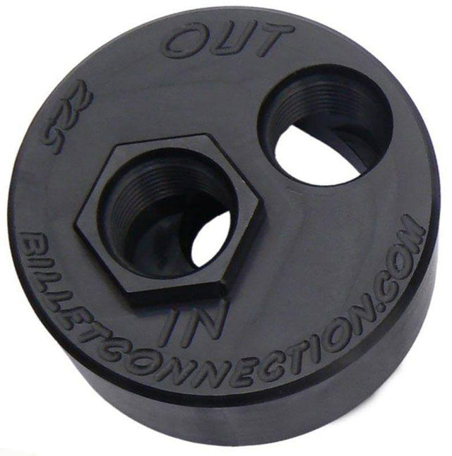 Clearview -12AN Billet Oil Block Adapter Kit - Black Anodised (CV225-B) CV225-B