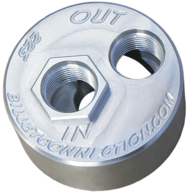 Clearview -10AN Billet Oil Block Adapter Kit - Clear Anodised (CV225) CV225