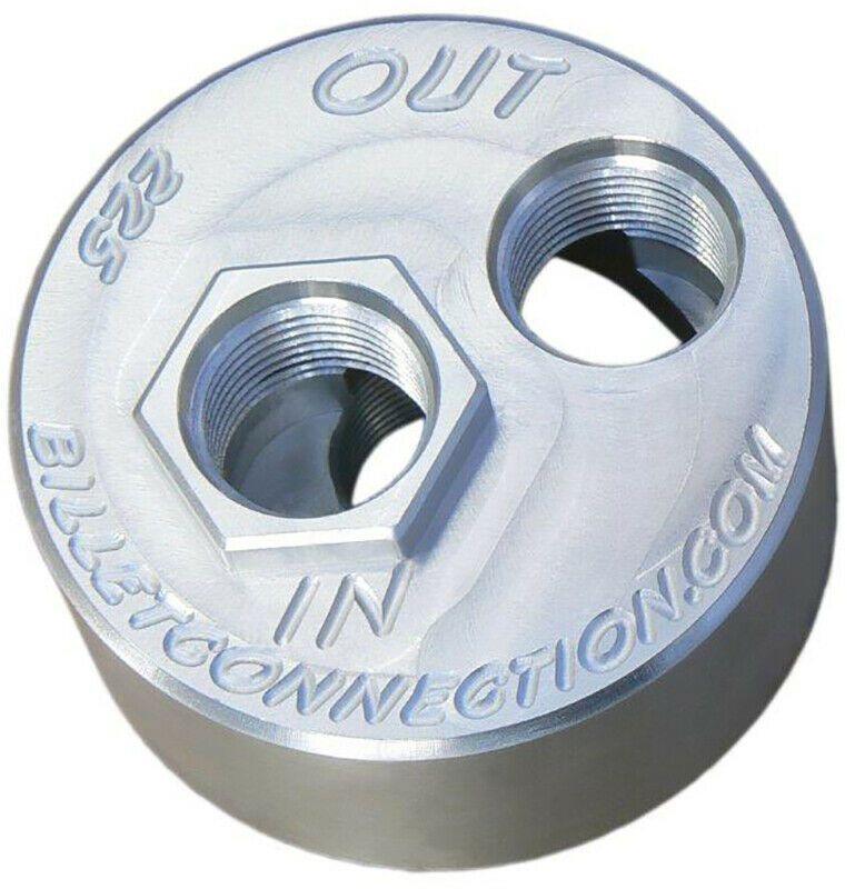 Clearview -10AN Billet Oil Block Adapter Kit - Clear Anodised (CV226) CV226