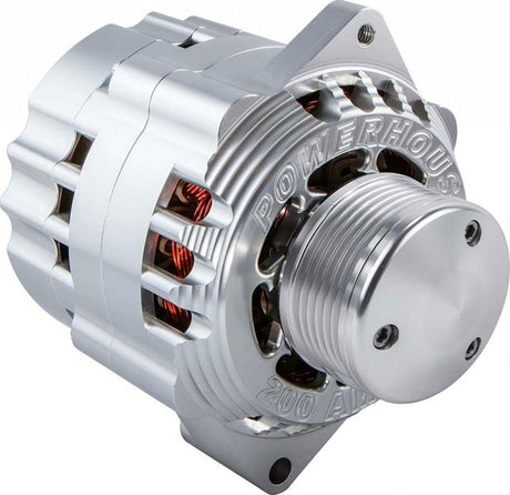 CVR Billet Powerhouse Alternator - Clear (CVR8107CL) CVR8107CL