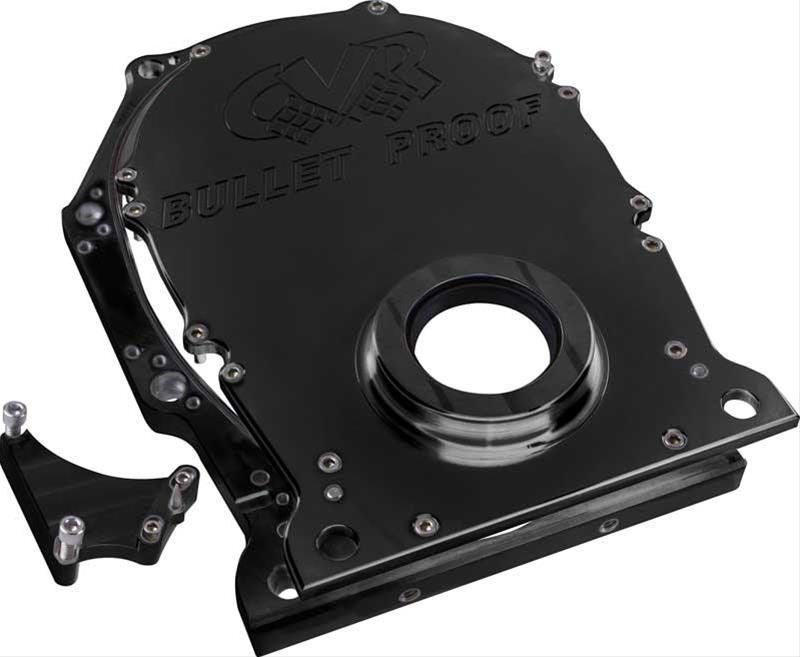 CVR 2 Piece Billet Timing Cover - Black (CVRTC2440BK) CVRTC2440BK