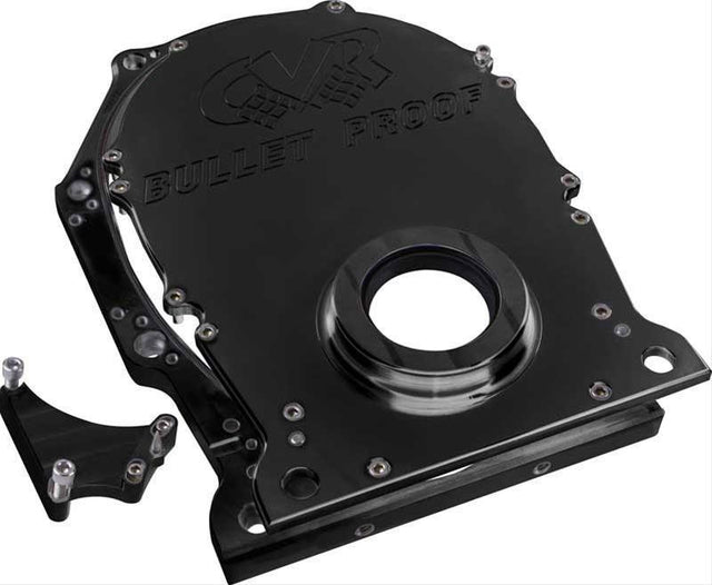 CVR 2 Piece Billet Timing Cover - Black (CVRTC2440BK) CVRTC2440BK