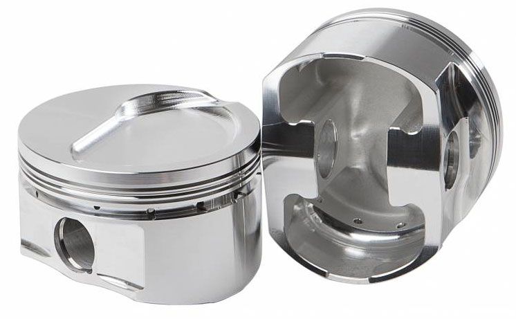 Diamond Forged Dish Top Piston Set 4.400" Bore, 4.300& Stroke, 6.800" Rods (D40225-8) D40225-8