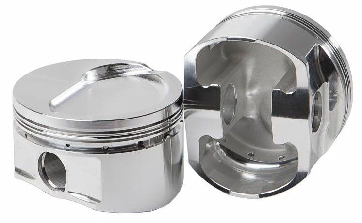 Diamond Forged Dish Top Piston Set 4.400" Bore, 4.300& Stroke, 6.800" Rods (D40225-8)