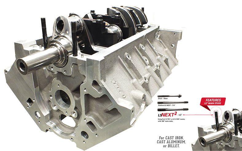 Dart LS Next Series 2 Iron Engine Block 4-Bolt Steel Caps (DA31837211-S2) DA31837211-S2