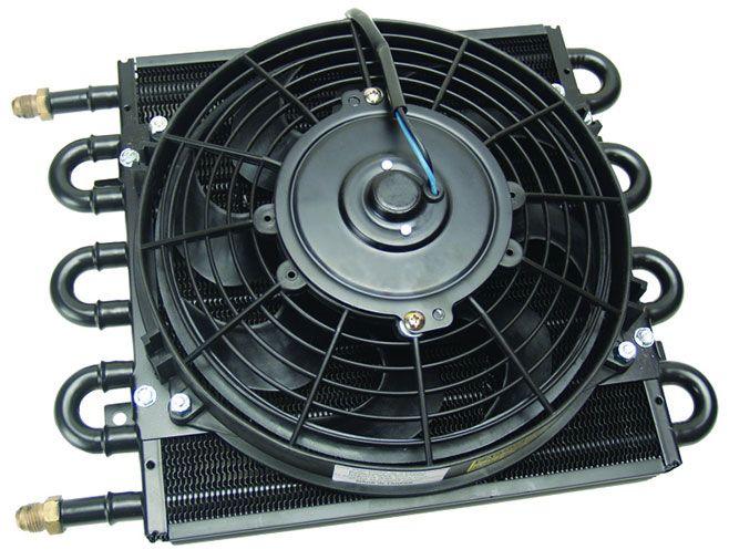 Derale Dyno-Cool 8 Pass Remote Mount Cooler with Fan (DP12732) DP12732