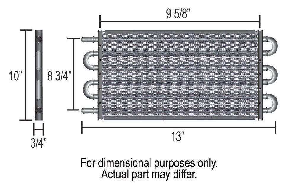 Derale Dyno-Cool 6000 Series Transmission Cooler Kit (DP12907)