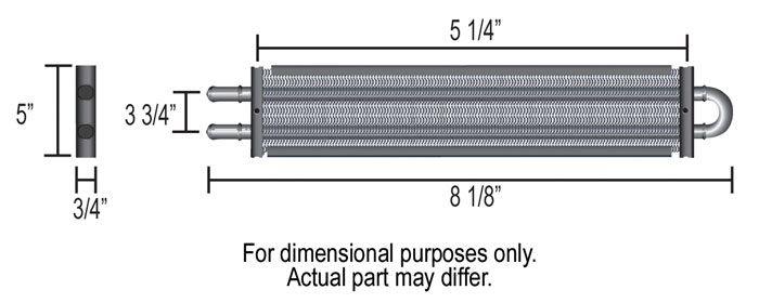 Derale Compact Fluid Cooler (DP13309)