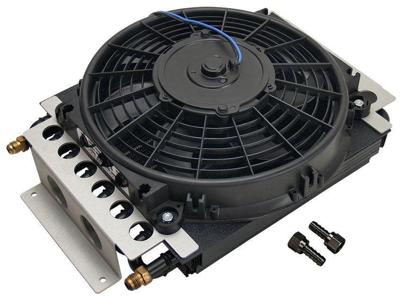 Derale 16 Pass Electra Cooler with 10" Fan, 11.5" x x15.75" x 5" (DP13700) DP13700