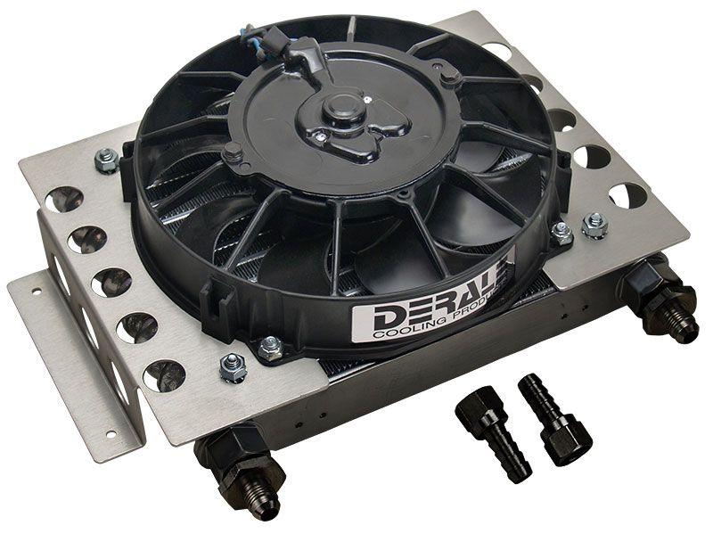 Derale Universal Atomic-Cool Remote Mount Fluid Cooler with Fan (DP13750)