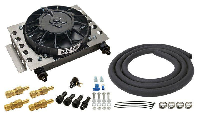 Derale Universal Atomic-Cool Remote Mount Transmission Cooler Kit with Fan (DP13950) DP13950