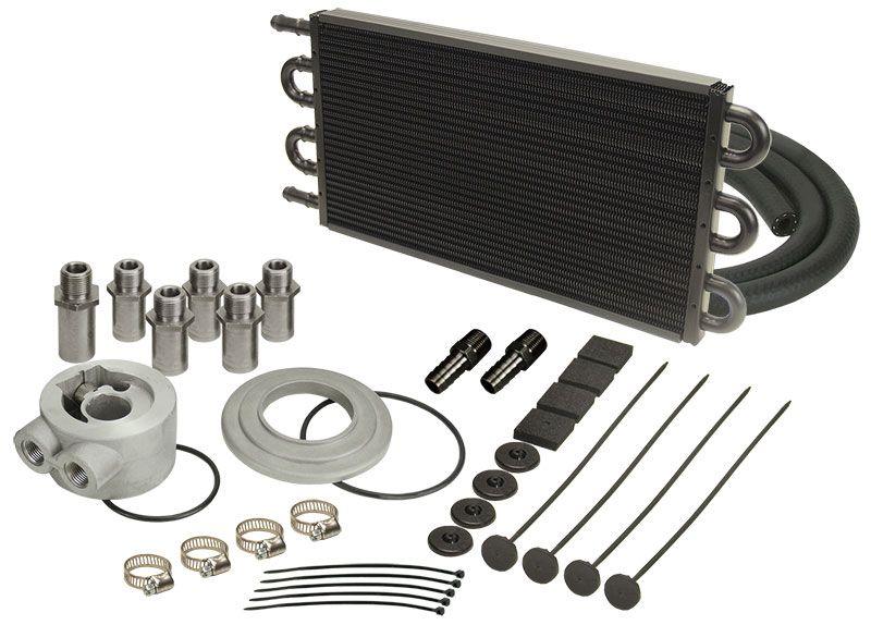 Derale Tube & Fin Engine Oil Cooler Kit (sandwich adapter) (DP15505) DP15505