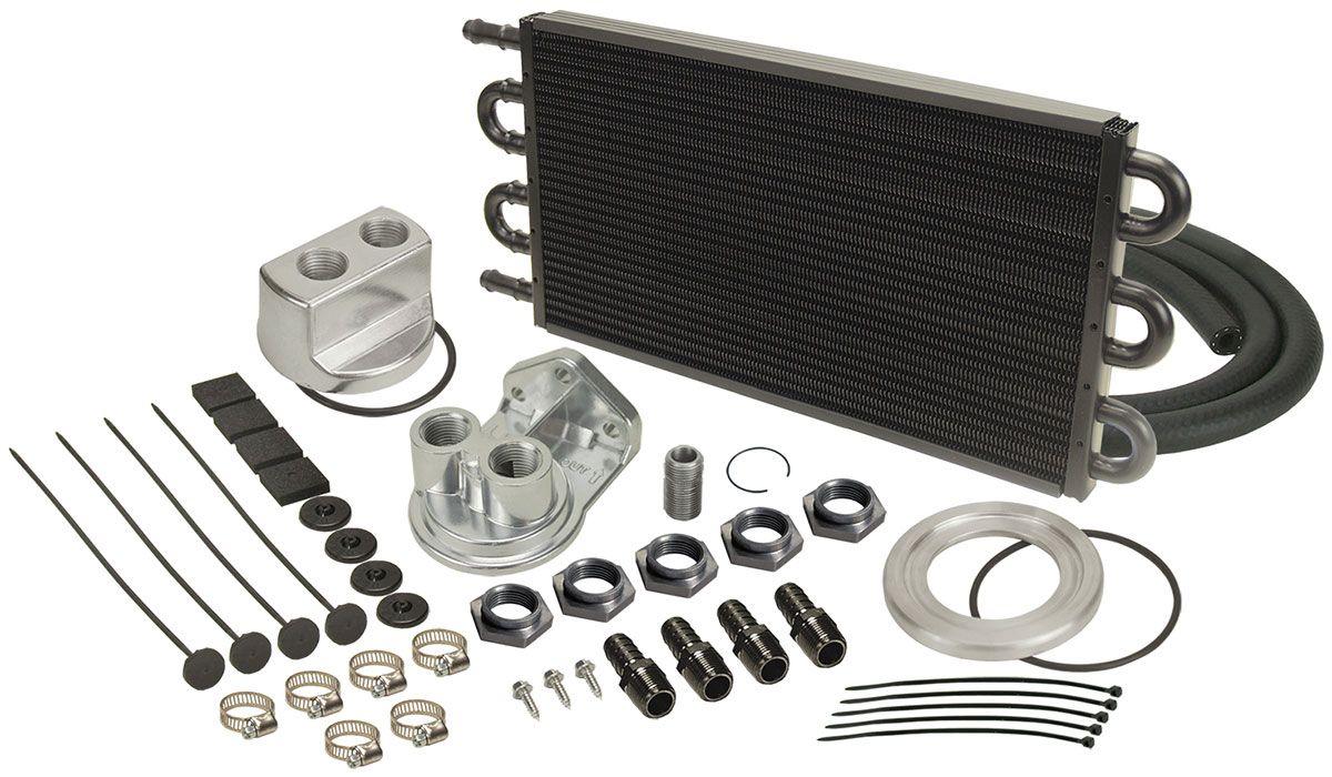 Derale Tube & Fin Engine Oil Cooler Kit (spin on adapter) (DP15551) DP15551