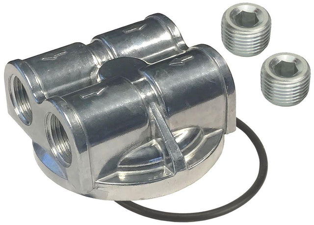 Derale Engine Spin-On Adapter - Dual Side Ports (DP15746) DP15746