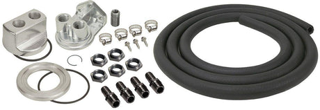Derale Universal Single Mount - Ports Up Universal Oil Filter Relocation Kit (DP15748) DP15748