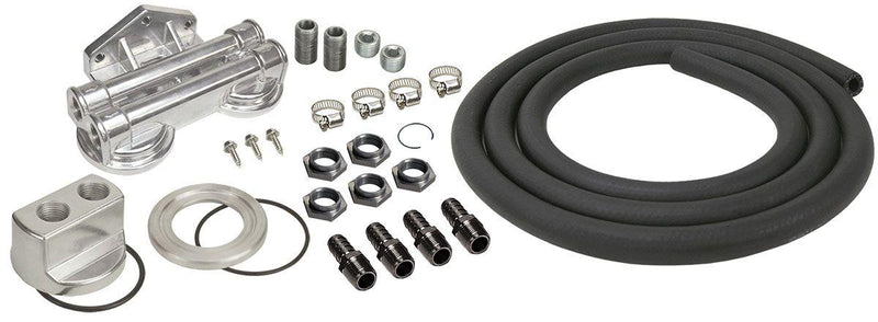 Derale Universal Dual Mount - Side Ports Universal Oil Filter Relocation Kit (DP15749) DP15749