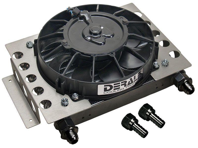 Derale Atomic-Cool Remote Mount Fluid Cooler Kit with Fan (DP15850) DP15850