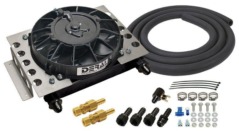 Derale Atomic-Cool Remote Mount Transmission Cooler Kit with Fan (DP15950) DP15950