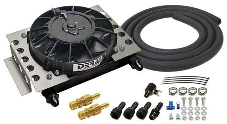 Derale Atomic-Cool Remote Mount Transmission Cooler Kit with Fan (DP15950) DP15950